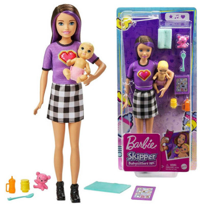 Bábika Barbie – Skipper s bábätkom